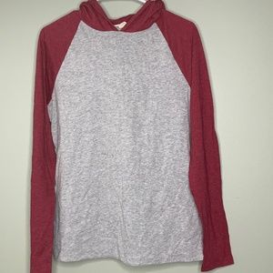 21 Men long sleeve t-shirt with hood